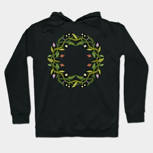 Flower wreath circle Hoodie